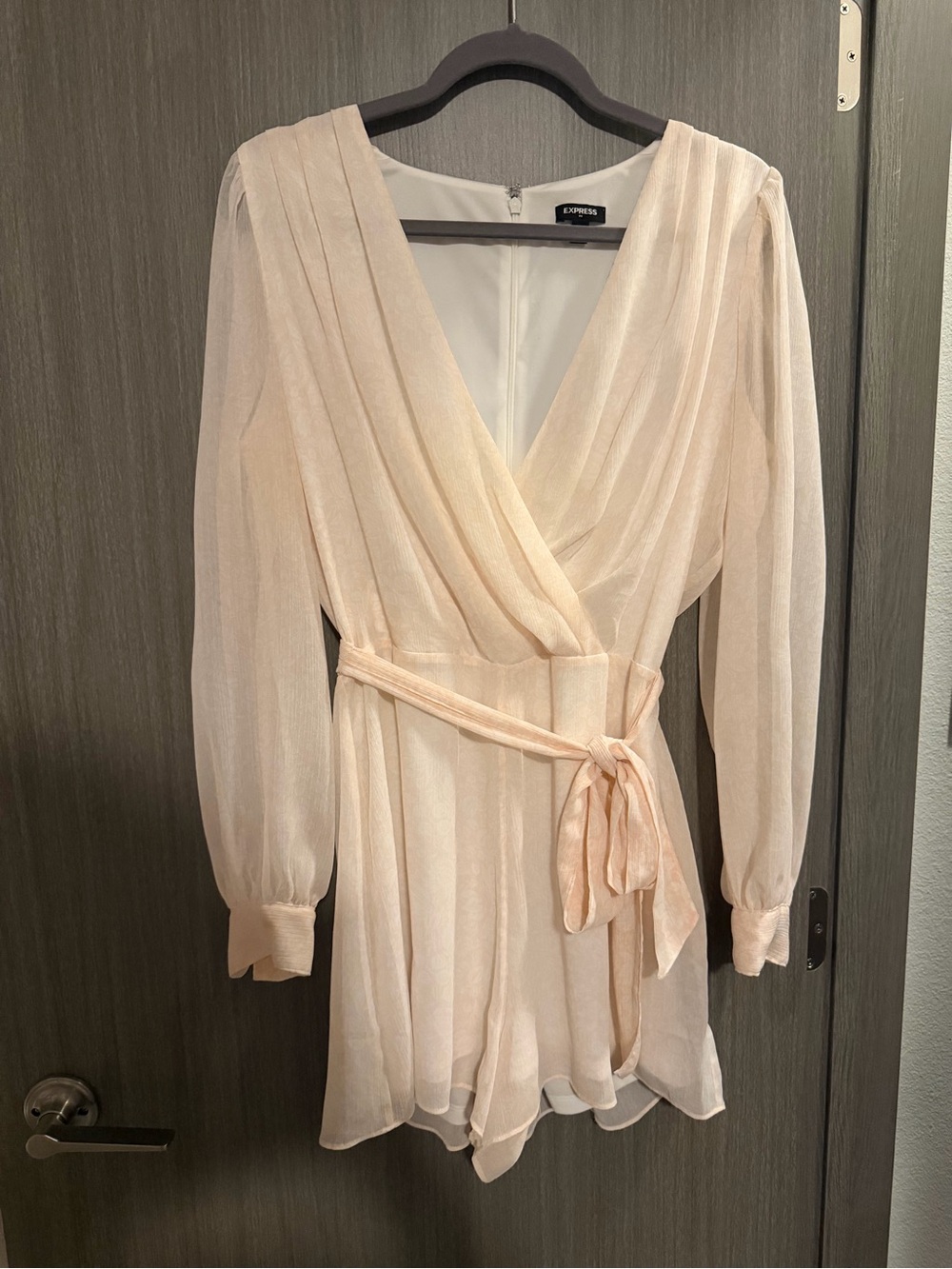 Express Blush Wrap Romper w/ Lining